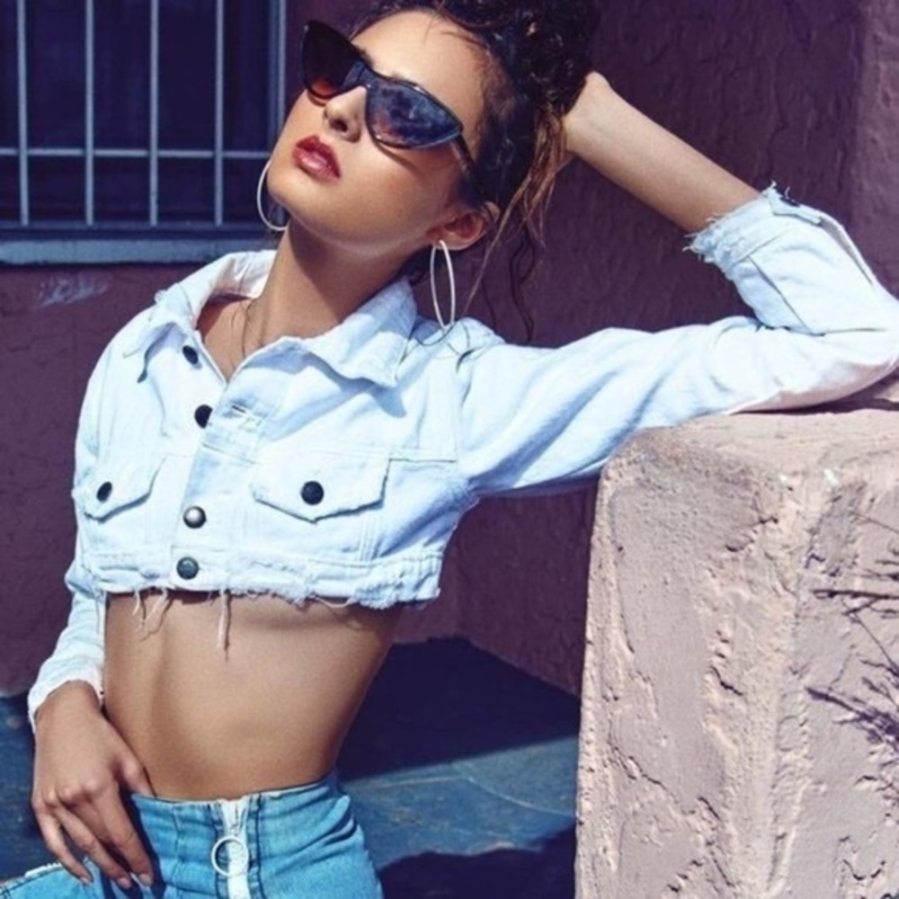 Carmar Emily Cropped Denim Jacket - White
